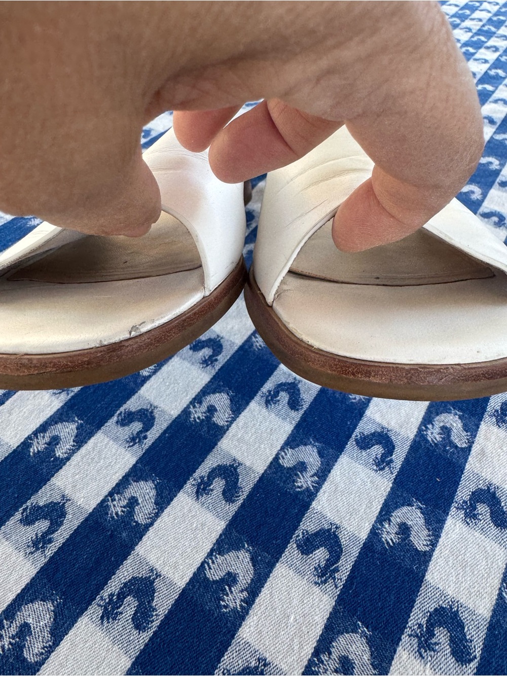 Everlane The City Sandal in White Block Heel Sz 8.5 - Picture 7 of 10